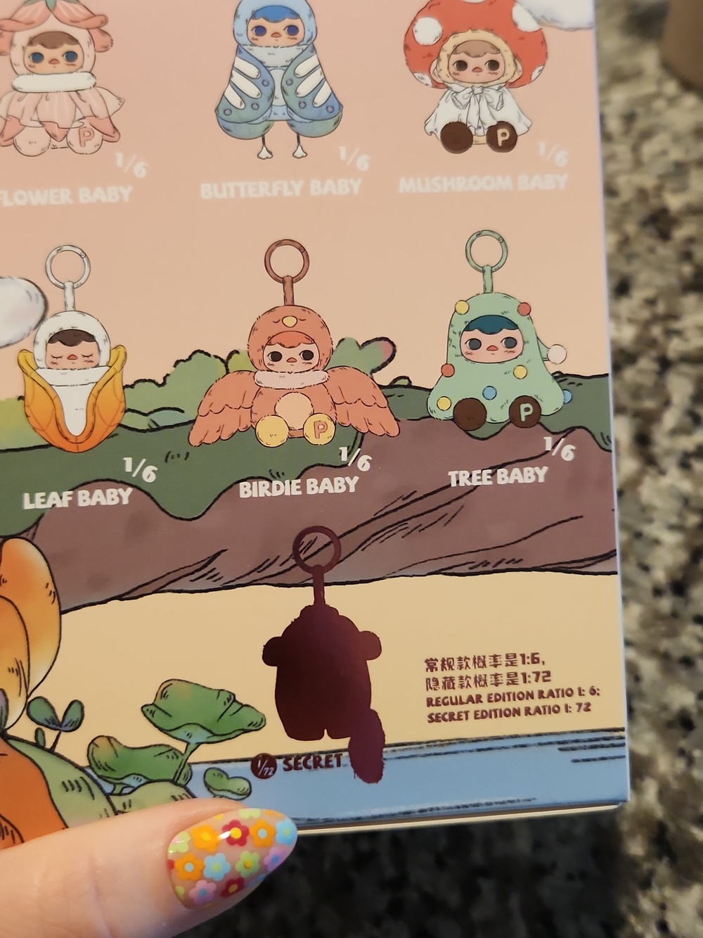 Pop Mart Pucky Forest Party Plush Keychain Pendant Blind Box Butterfly Baby